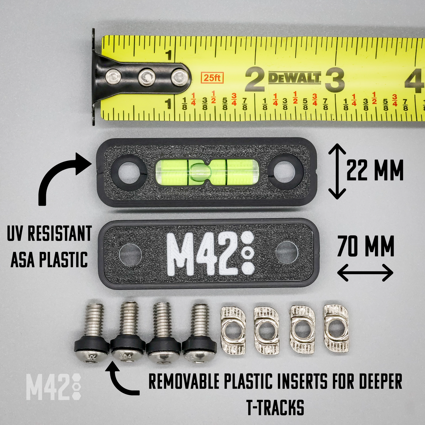 2-Pack Rooftop Tent Level Kit with Hardware – Fits Roofnest, FSR, Intrepid & More